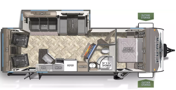 View 2024 Palomino Puma 27RLSS complete specs and manufacturer brochures