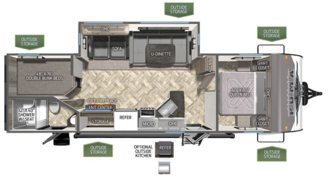View 2024 Palomino Puma 28DBFQ complete specs and manufacturer brochures