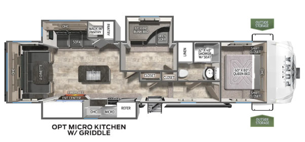 View 2024 Palomino Puma 315BHTS complete specs and manufacturer brochures