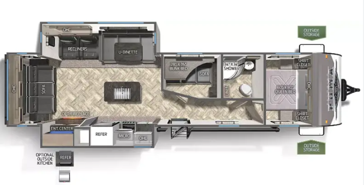 View 2024 Palomino Puma 32MBDS complete specs and manufacturer brochures