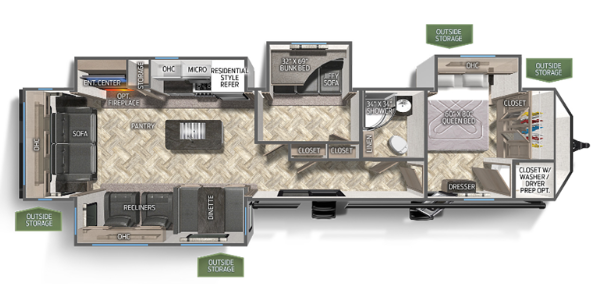 View 2024 Palomino Puma 38RLB complete specs and manufacturer brochures