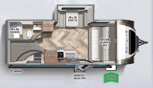 View 2024 Palomino Revolve EV5 complete specs and manufacturer brochures