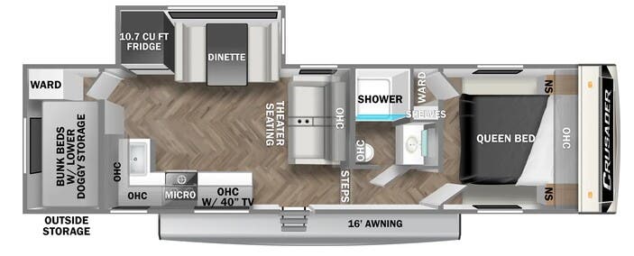 View 2024 Prime Time Crusader X 270BHX complete specs and manufacturer brochures