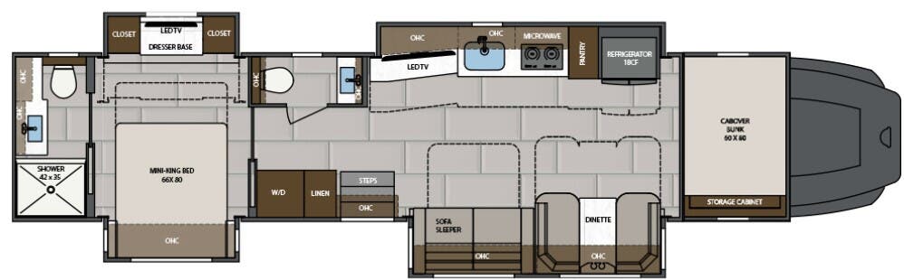 View 2024 Renegade RV Classic 43CMD complete specs and manufacturer brochures