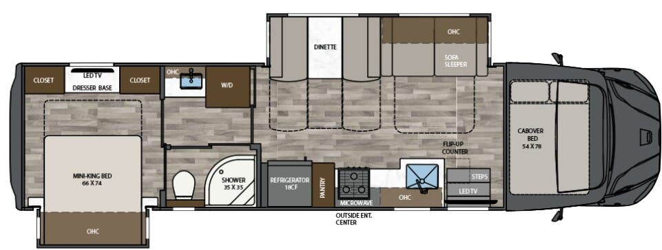 View 2024 Renegade RV Valencia 36SB complete specs and manufacturer brochures