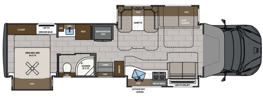 View 2024 Renegade RV Verona LE 40LTS complete specs and manufacturer brochures