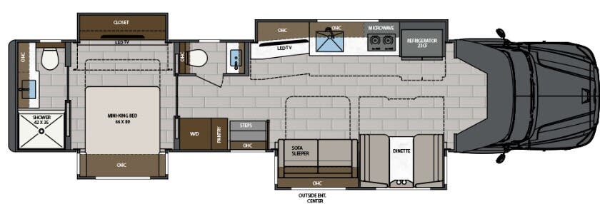 View 2024 Renegade RV XL X43DB complete specs and manufacturer brochures