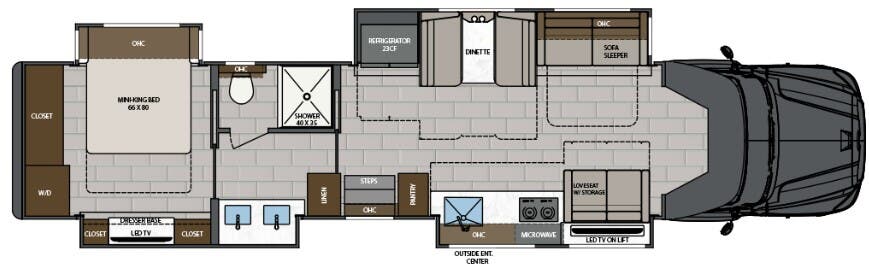View 2024 Renegade RV XL X45QS complete specs and manufacturer brochures