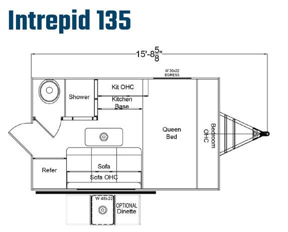 View 2024 Riverside RV Intrepid 135 complete specs and manufacturer brochures