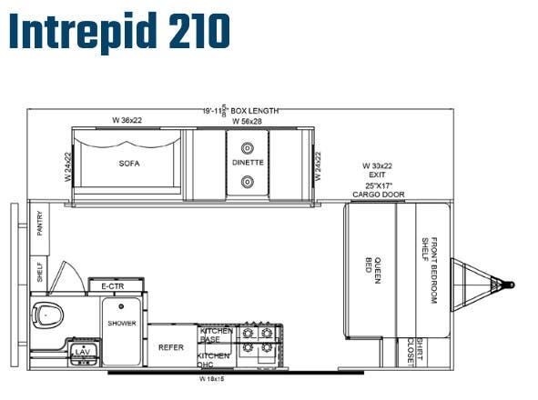 View 2024 Riverside RV Intrepid 210 complete specs and manufacturer brochures