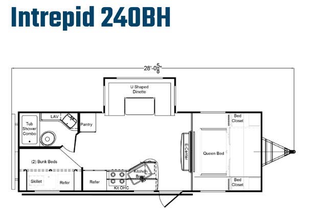 View 2024 Riverside RV Intrepid 240BH complete specs and manufacturer brochures