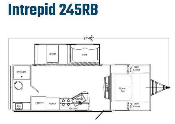 View 2024 Riverside RV Intrepid 245RB complete specs and manufacturer brochures