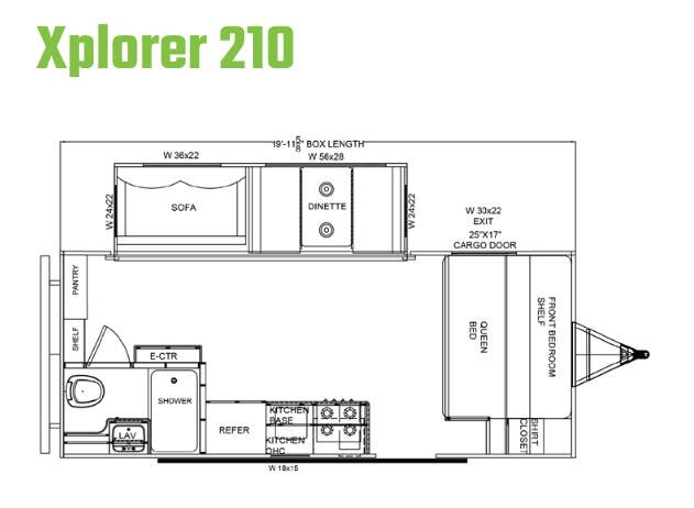View 2024 Riverside RV Xplorer 210 complete specs and manufacturer brochures