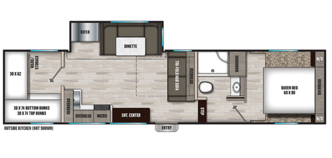 View 2024 Shasta Phoenix Lite 274BH complete specs and manufacturer brochures
