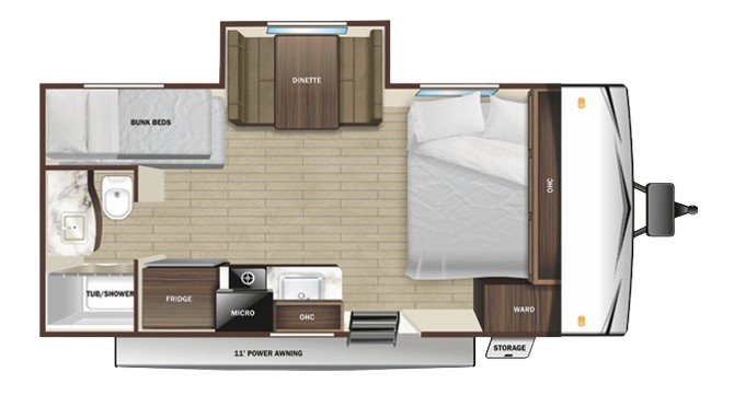 View 2024 Starcraft Autumn Ridge 180BHS complete specs and manufacturer brochures