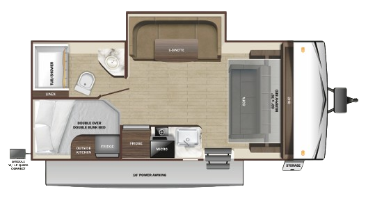 View 2024 Starcraft Autumn Ridge 188BHS complete specs and manufacturer brochures