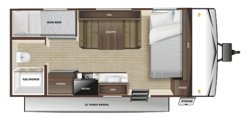 View 2024 Starcraft Autumn Ridge 19BH complete specs and manufacturer brochures