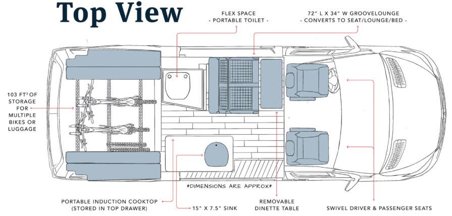 View 2024 Storyteller Overland Mystic MODE OG complete specs and manufacturer brochures