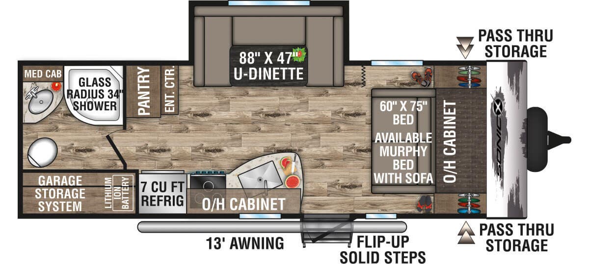 View 2024 Venture RV Sonic X SN220VRBX complete specs and manufacturer brochures