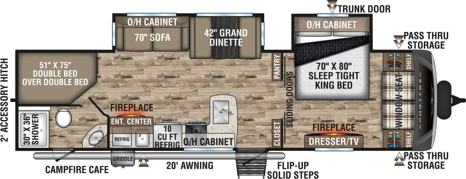 View 2024 Venture RV SportTrek Touring Edition STT312VBH complete specs and manufacturer brochures