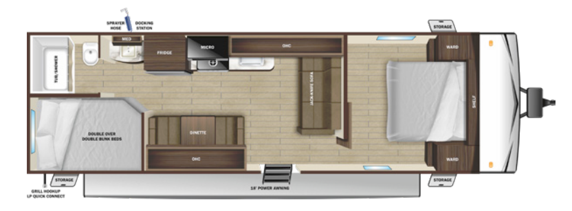 View 2024 Wayfinder Go Play 26BH complete specs and manufacturer brochures