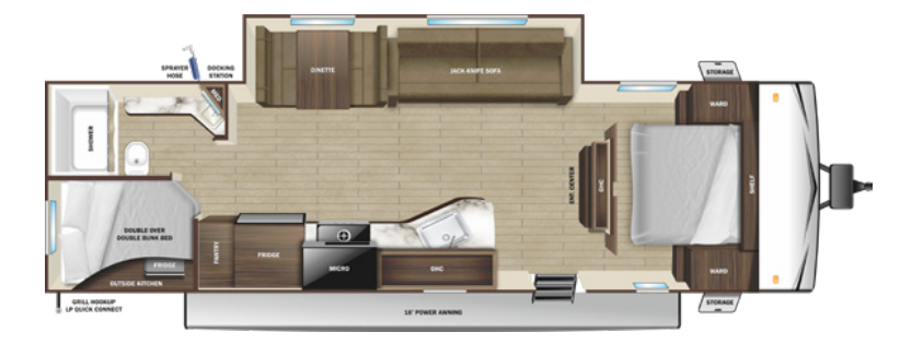 View 2024 Wayfinder Go Play 26BHS complete specs and manufacturer brochures