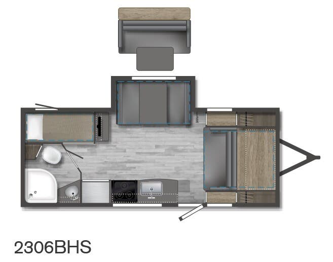 View 2024 Winnebago Micro Minnie 2306BHS complete specs and manufacturer brochures