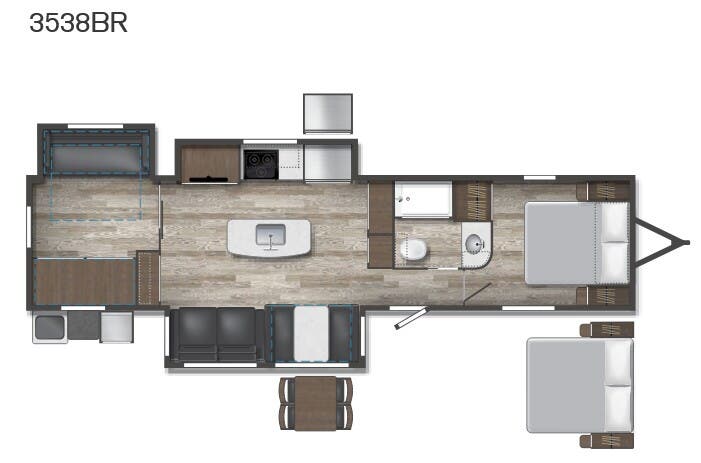 View 2024 Winnebago Voyage 3538BR complete specs and manufacturer brochures