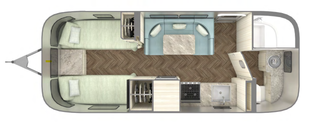 View 2025 Airstream International 23FB complete specs and manufacturer brochures