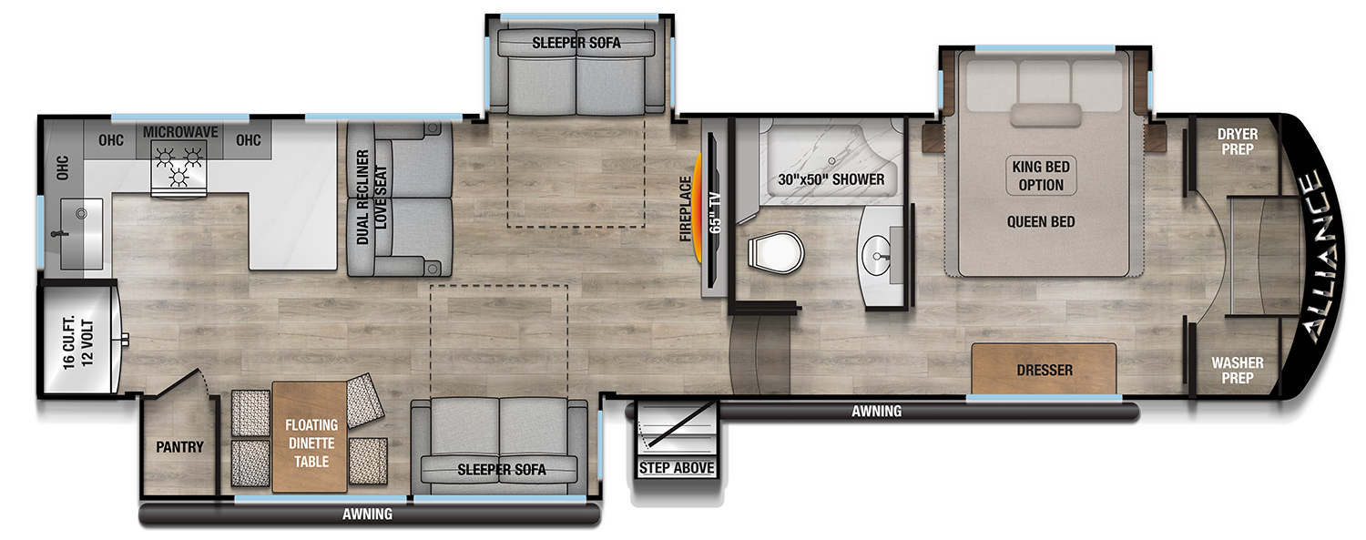 View 2025 Alliance RV Avenue 35RKS complete specs and manufacturer brochures