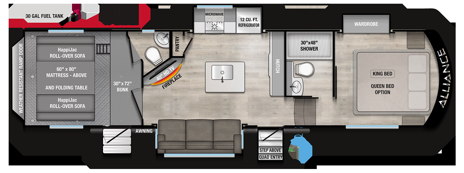 View 2025 Alliance RV Valor 32A10 complete specs and manufacturer brochures