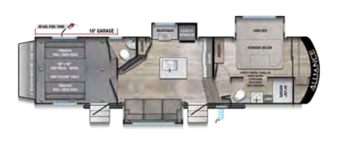 View 2025 Alliance RV Valor All-Access 31A10 complete specs and manufacturer brochures