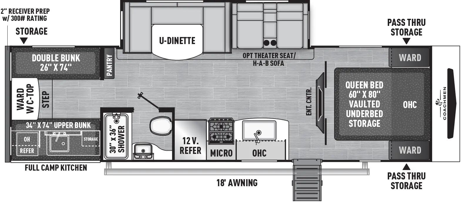 View 2025 Coachmen Freedom Express Ultra Lite 292BHDS complete specs and manufacturer brochures