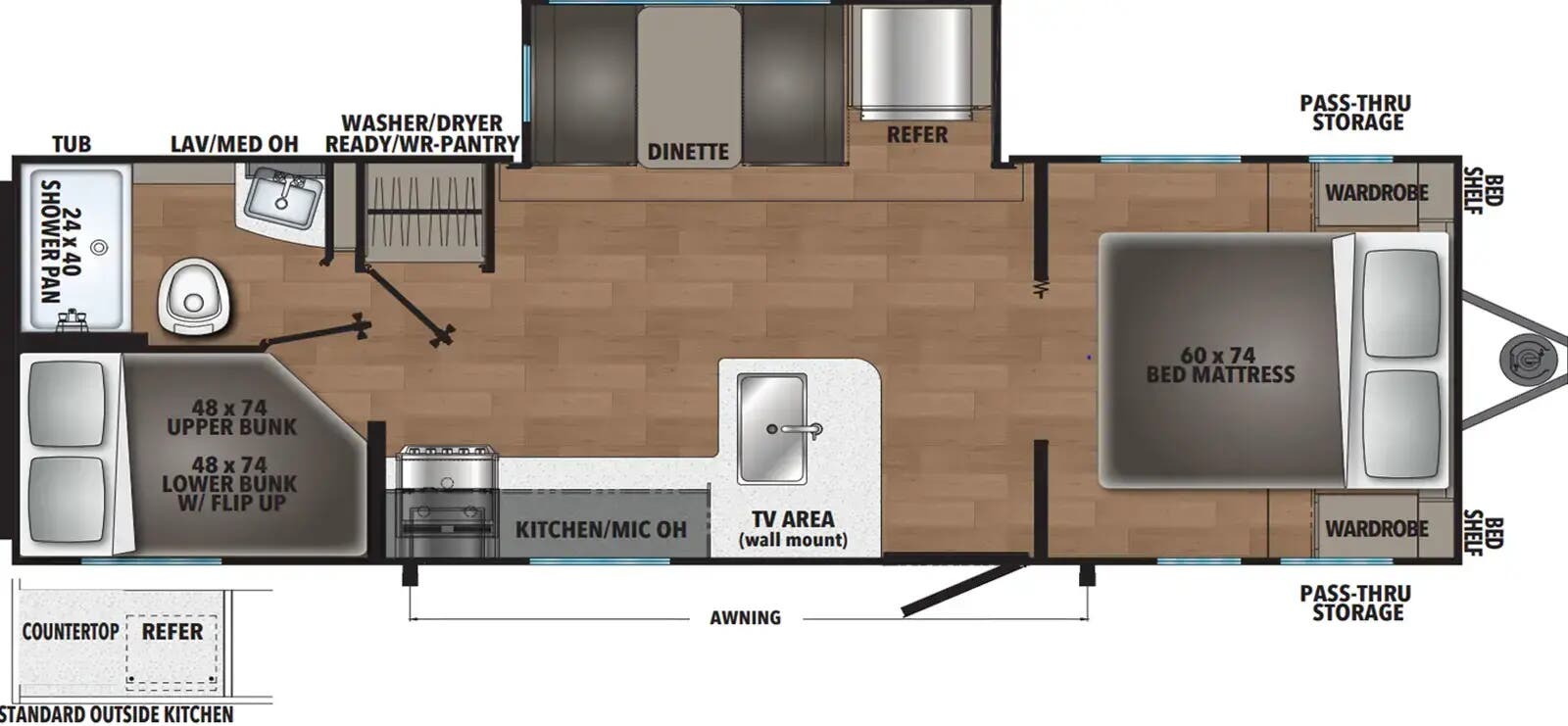 View 2025 Coachmen Northern Spirit DLX 5250BHS complete specs and manufacturer brochures