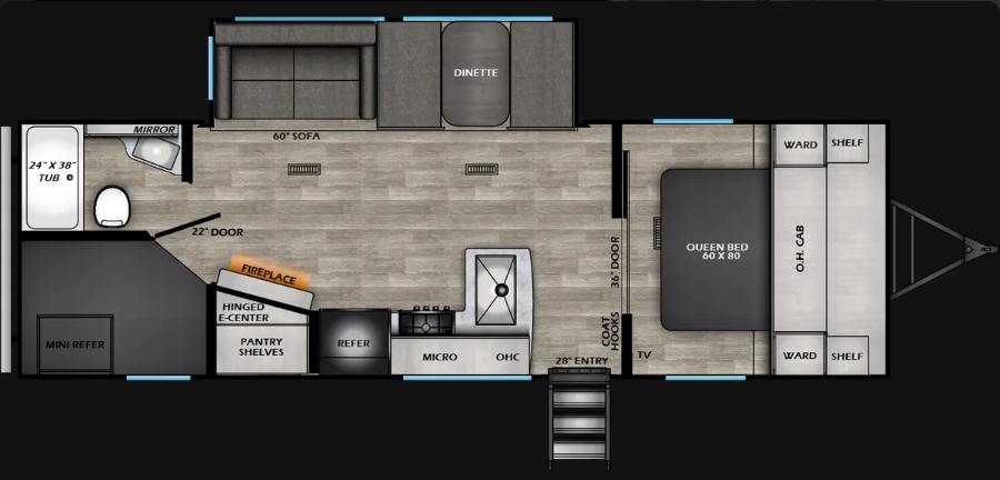 View 2025 CrossRoads Sunset Trail 27BHS complete specs and manufacturer brochures
