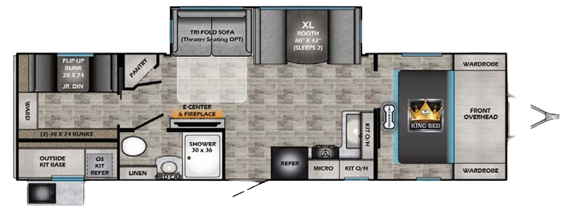 View 2025 CrossRoads Sunset Trail Super Lite SS-299QB complete specs and manufacturer brochures