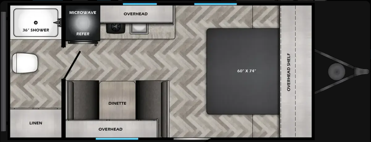 View 2025 CrossRoads Zinger 18RB complete specs and manufacturer brochures