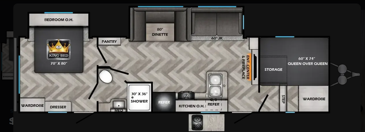 View 2025 CrossRoads Zinger 320FB complete specs and manufacturer brochures