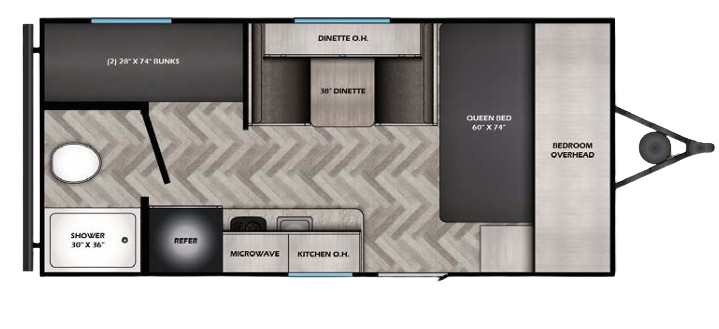 View 2025 CrossRoads Zinger Lite 18BH complete specs and manufacturer brochures