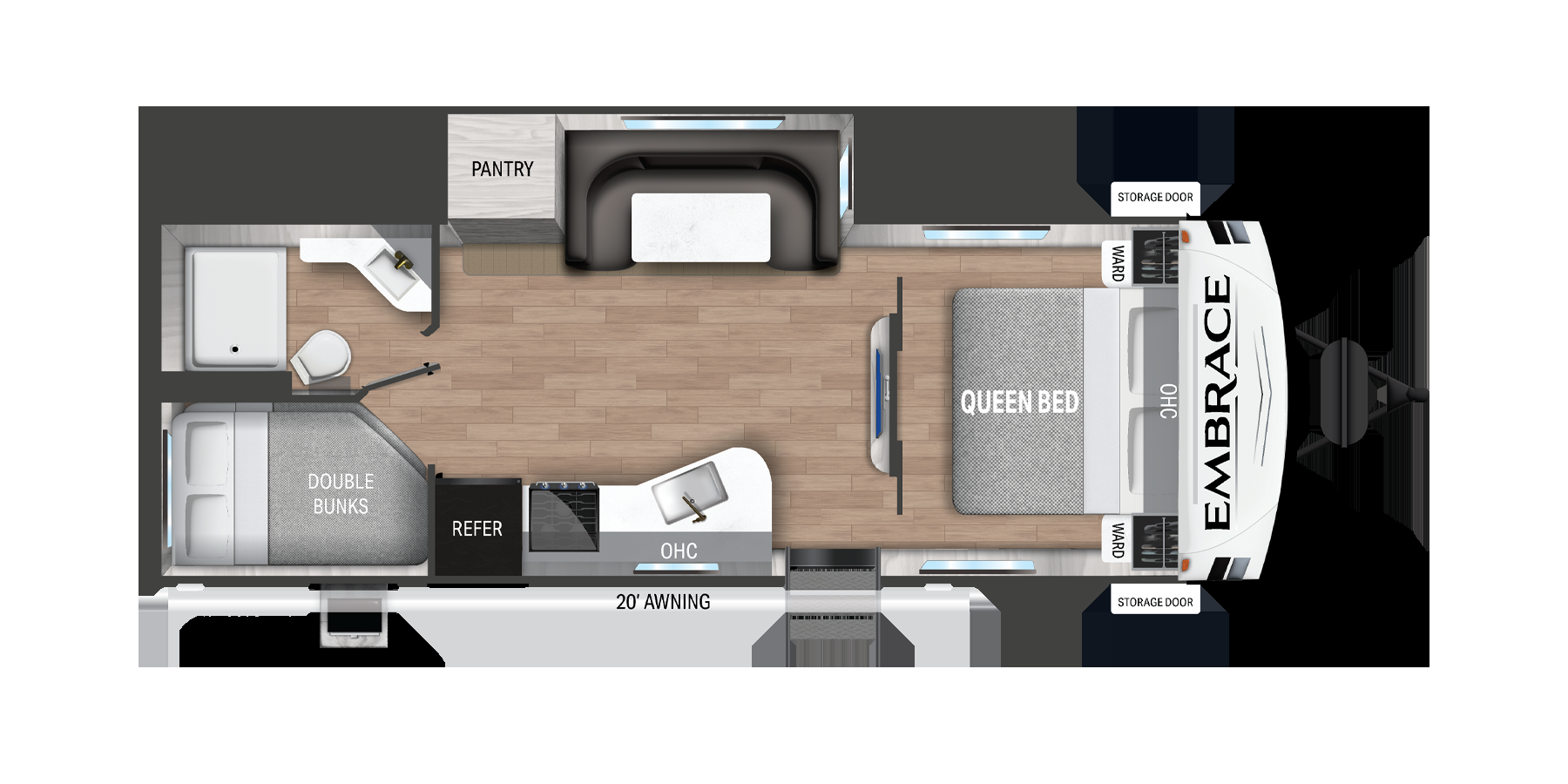 View 2025 Cruiser RV Embrace EL25DB complete specs and manufacturer brochures