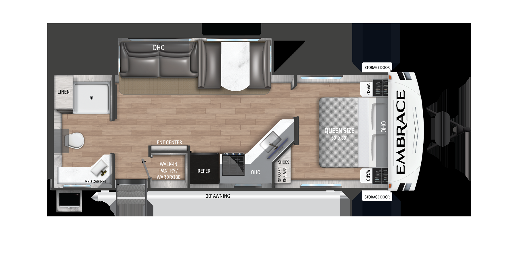 View 2025 Cruiser RV Embrace EL26RB complete specs and manufacturer brochures