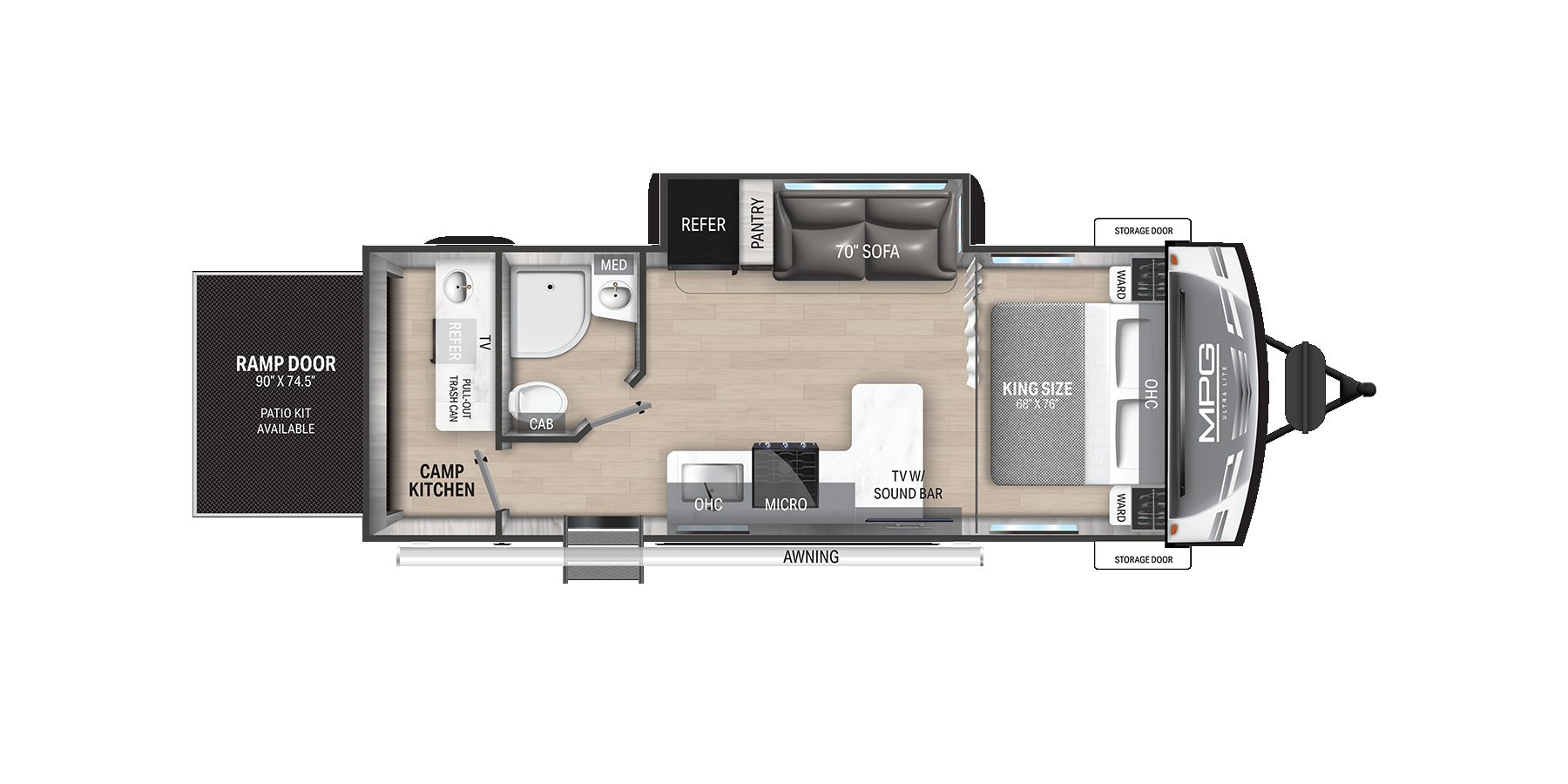 View 2025 Cruiser RV MPG 2400PD complete specs and manufacturer brochures