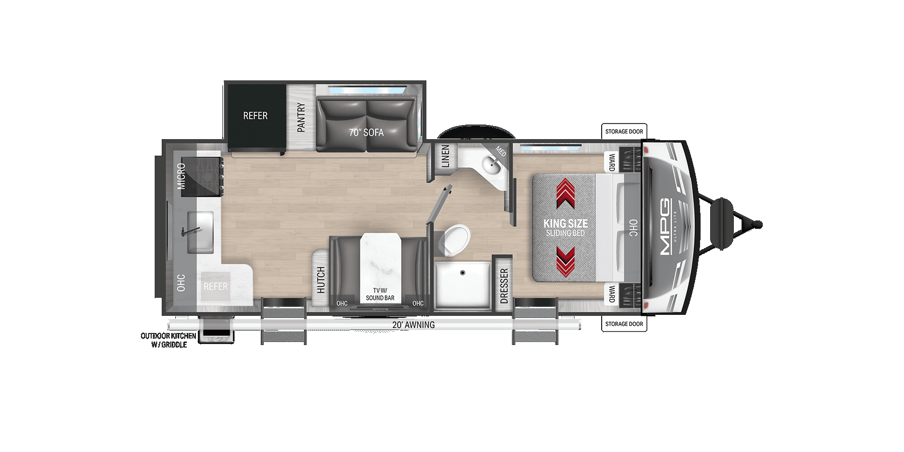 View 2025 Cruiser RV MPG 2520RK complete specs and manufacturer brochures
