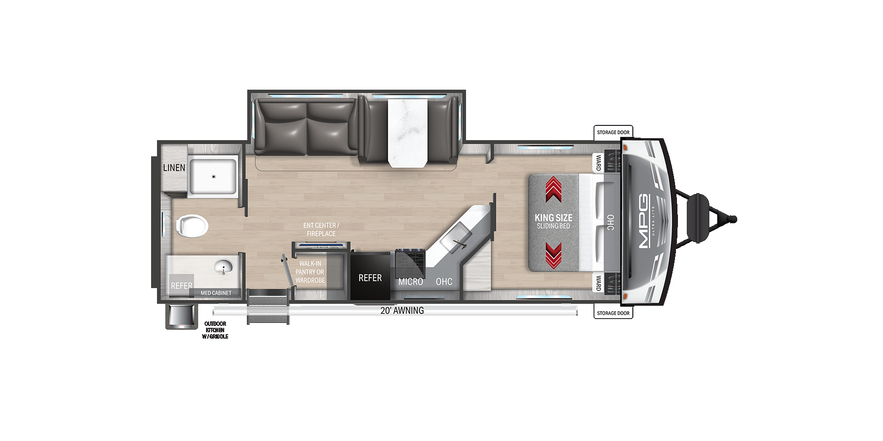 View 2025 Cruiser RV MPG 2650RB complete specs and manufacturer brochures