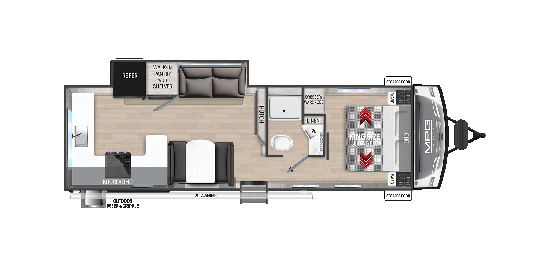 View 2025 Cruiser RV MPG 2920RK complete specs and manufacturer brochures