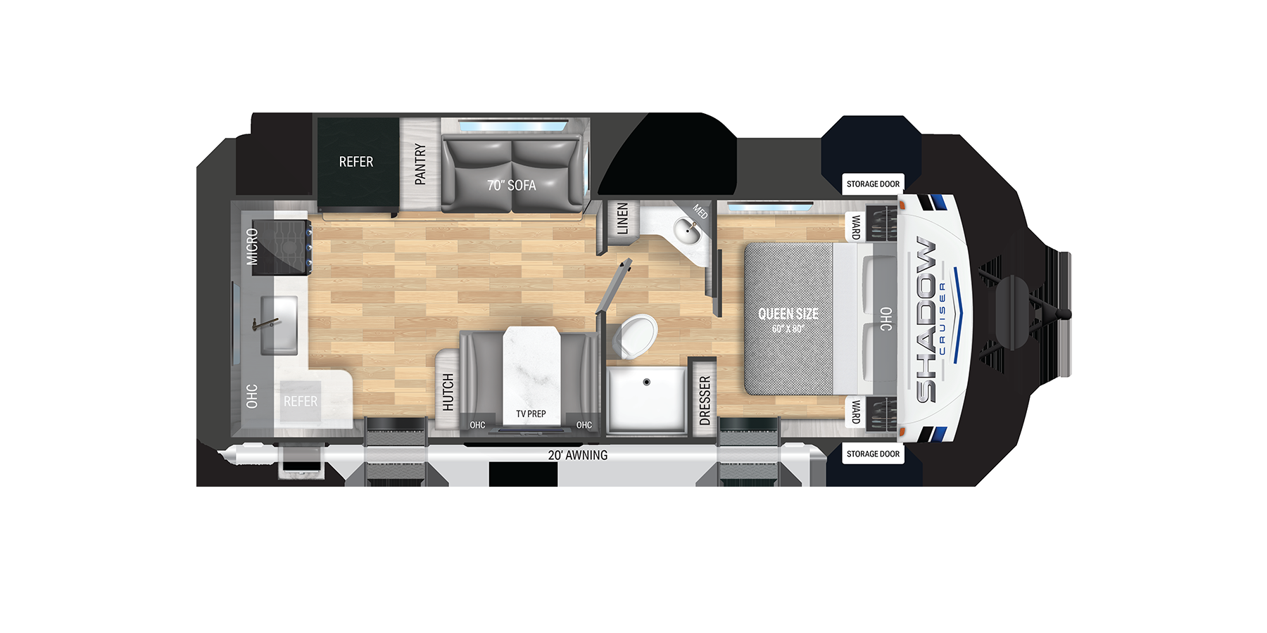 View 2025 Cruiser RV Shadow Cruiser 252RKS complete specs and manufacturer brochures