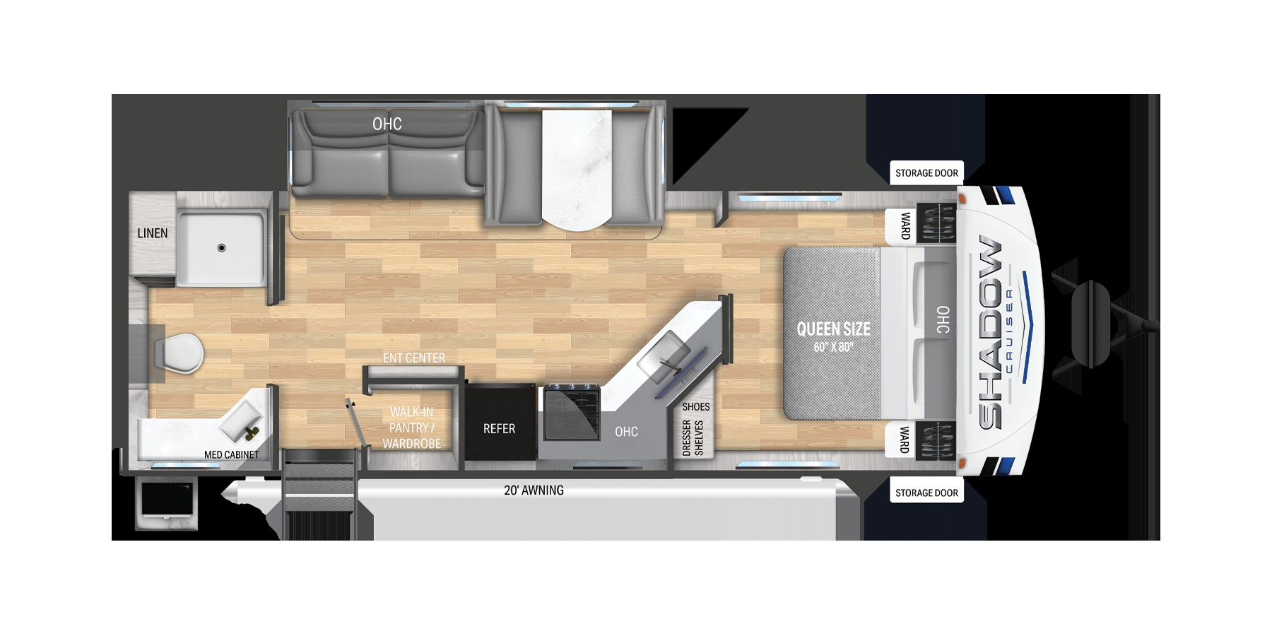 View 2025 Cruiser RV Shadow Cruiser 260RBS complete specs and manufacturer brochures