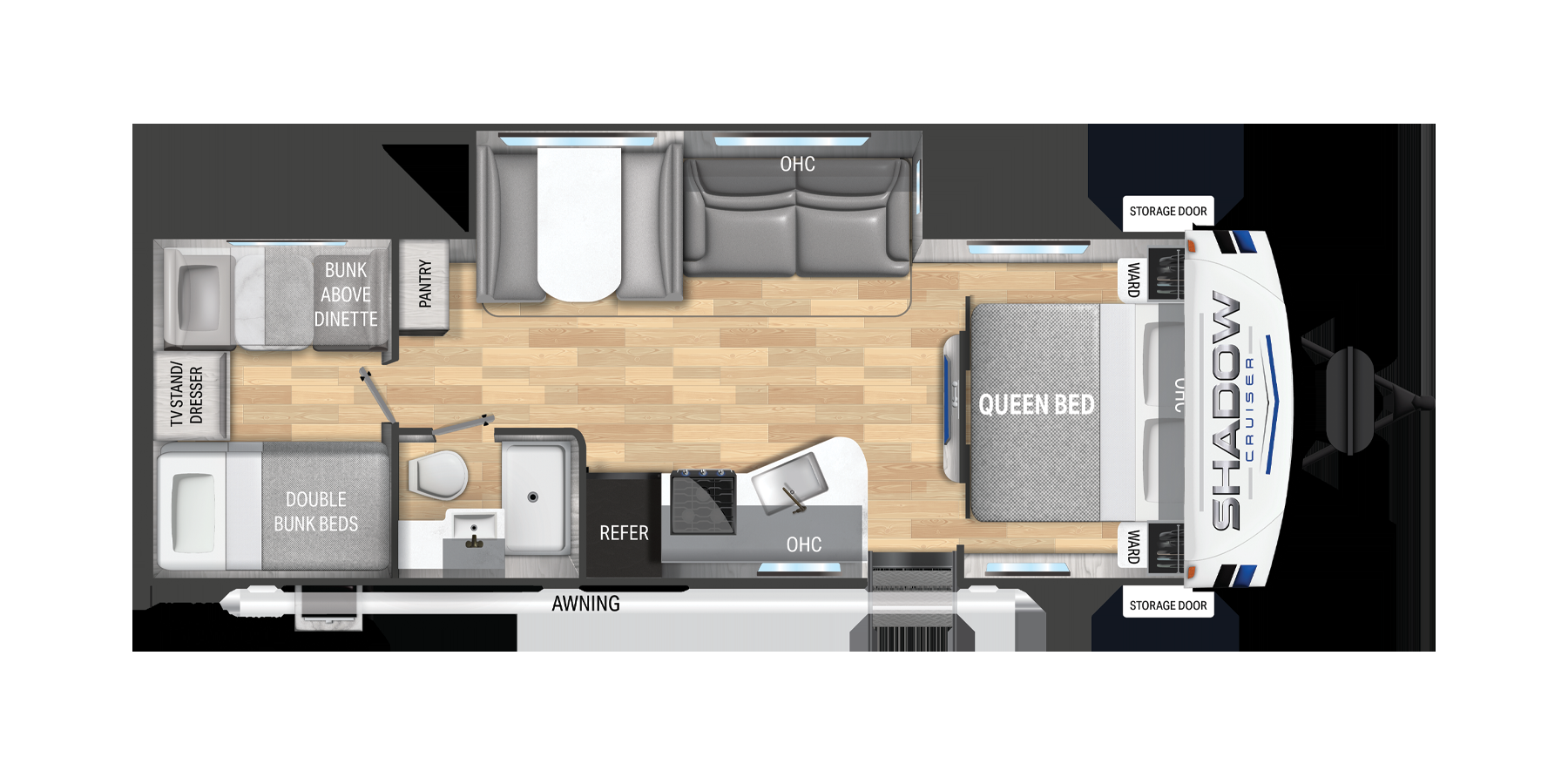 View 2025 Cruiser RV Shadow Cruiser 280QBS complete specs and manufacturer brochures