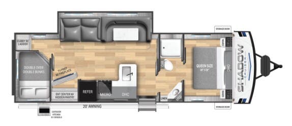 View 2025 Cruiser RV Shadow Cruiser 292BHS complete specs and manufacturer brochures