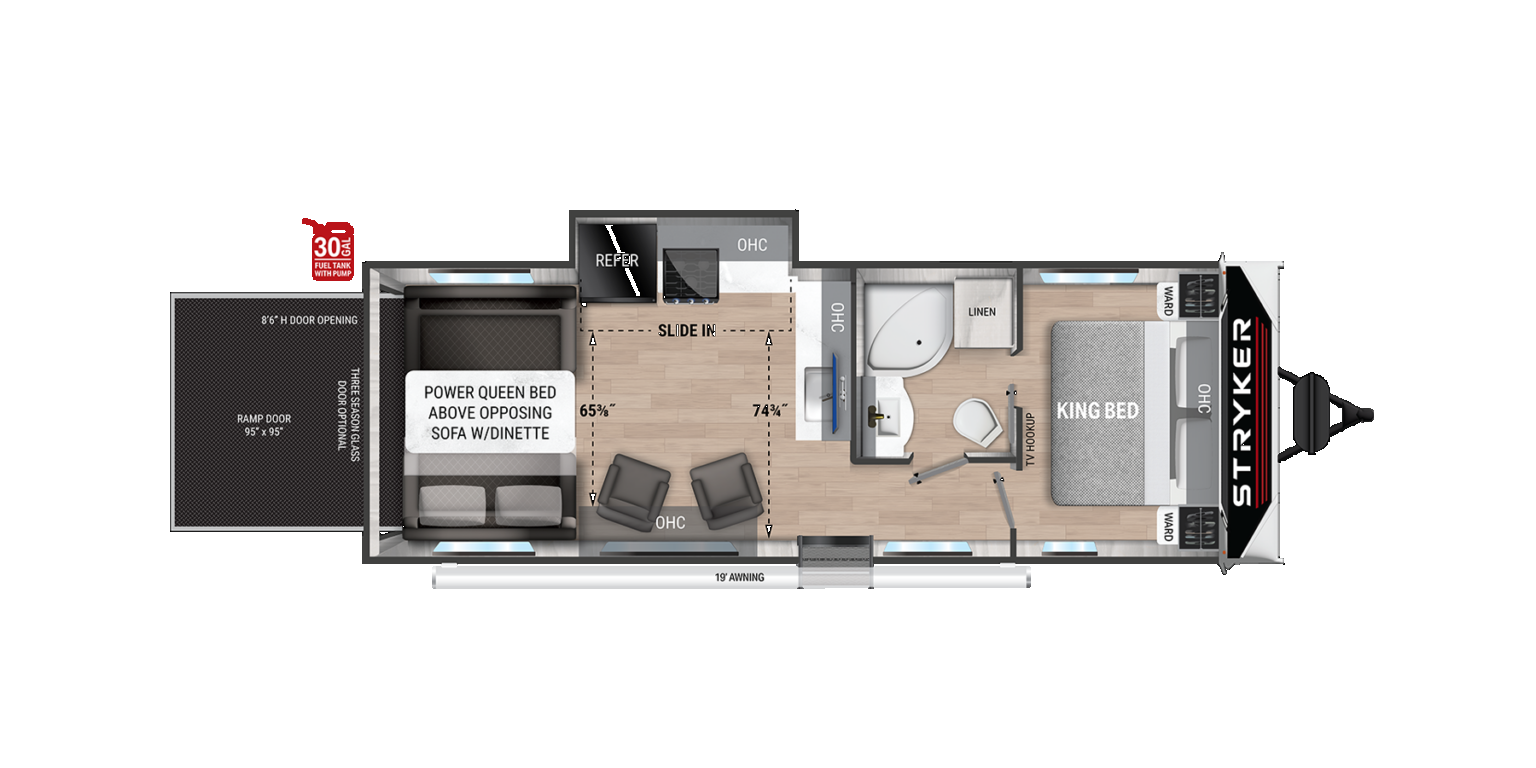 View 2025 Cruiser RV Stryker ST2614 complete specs and manufacturer brochures